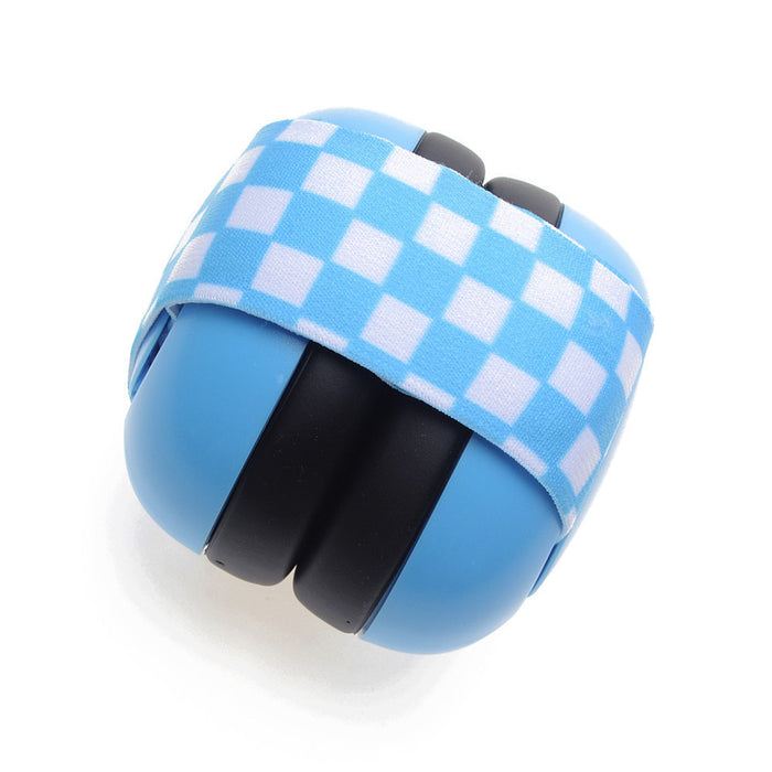 Baby Noise-Reducing Earmuffs – Soft Sponge, Adjustable Band, Blue or Pink
