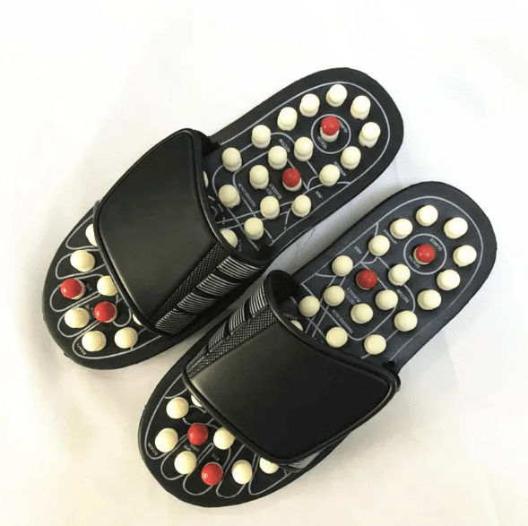 Acupressure Massage Slippers – Raised-Node Footbed, Slip-On - Slippers - Apex Therapy