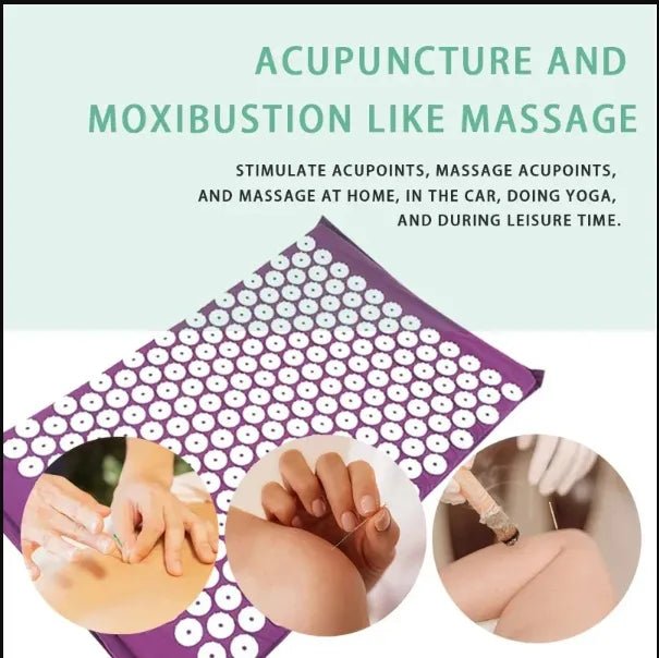 Acupressure Mat & Pillow Set – Back, Neck & Muscle Tension Relief - Acupressure Mat - Apex Therapy