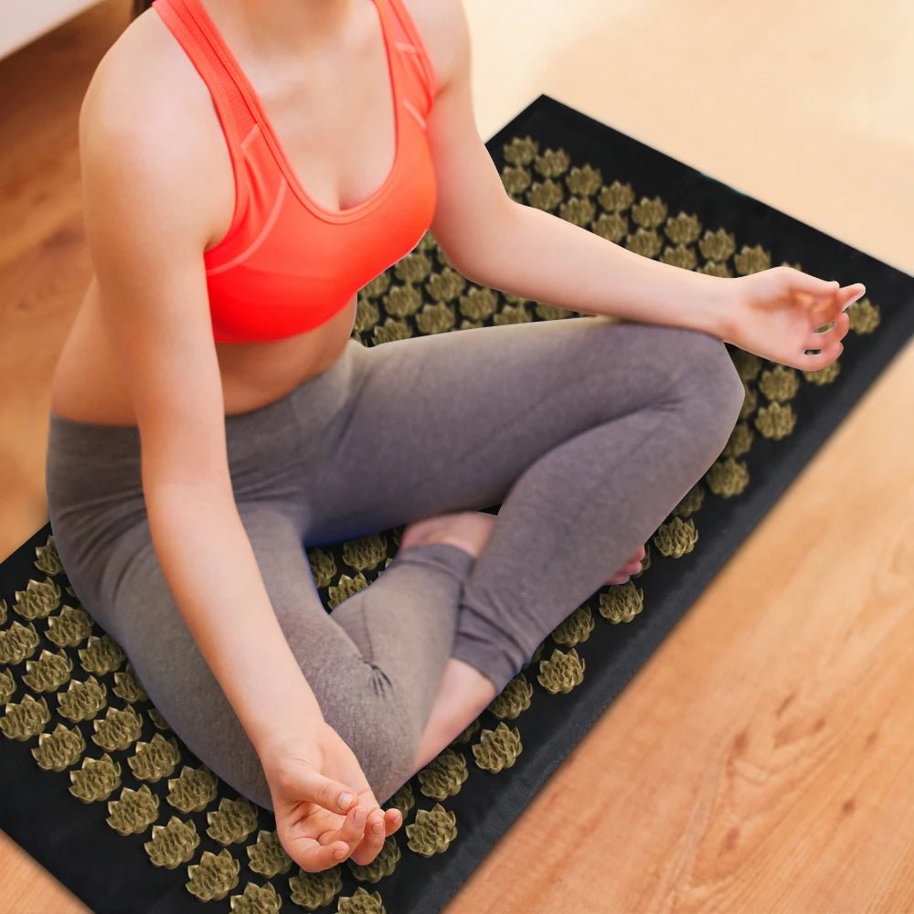 Acupressure Mat & Pillow Set – Spike Mat for Yoga & Relaxation - Apex Therapy
