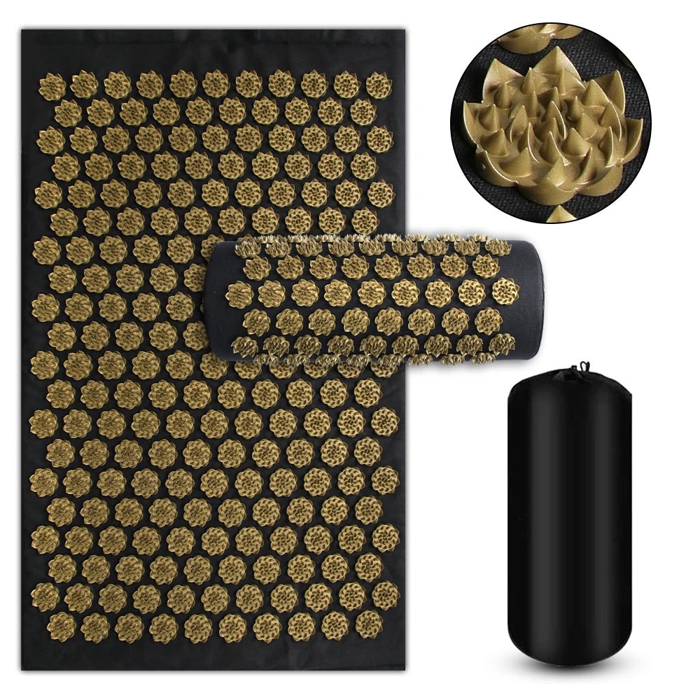 Acupressure Mat & Pillow Set – Spike Mat for Yoga & Relaxation - Apex Therapy