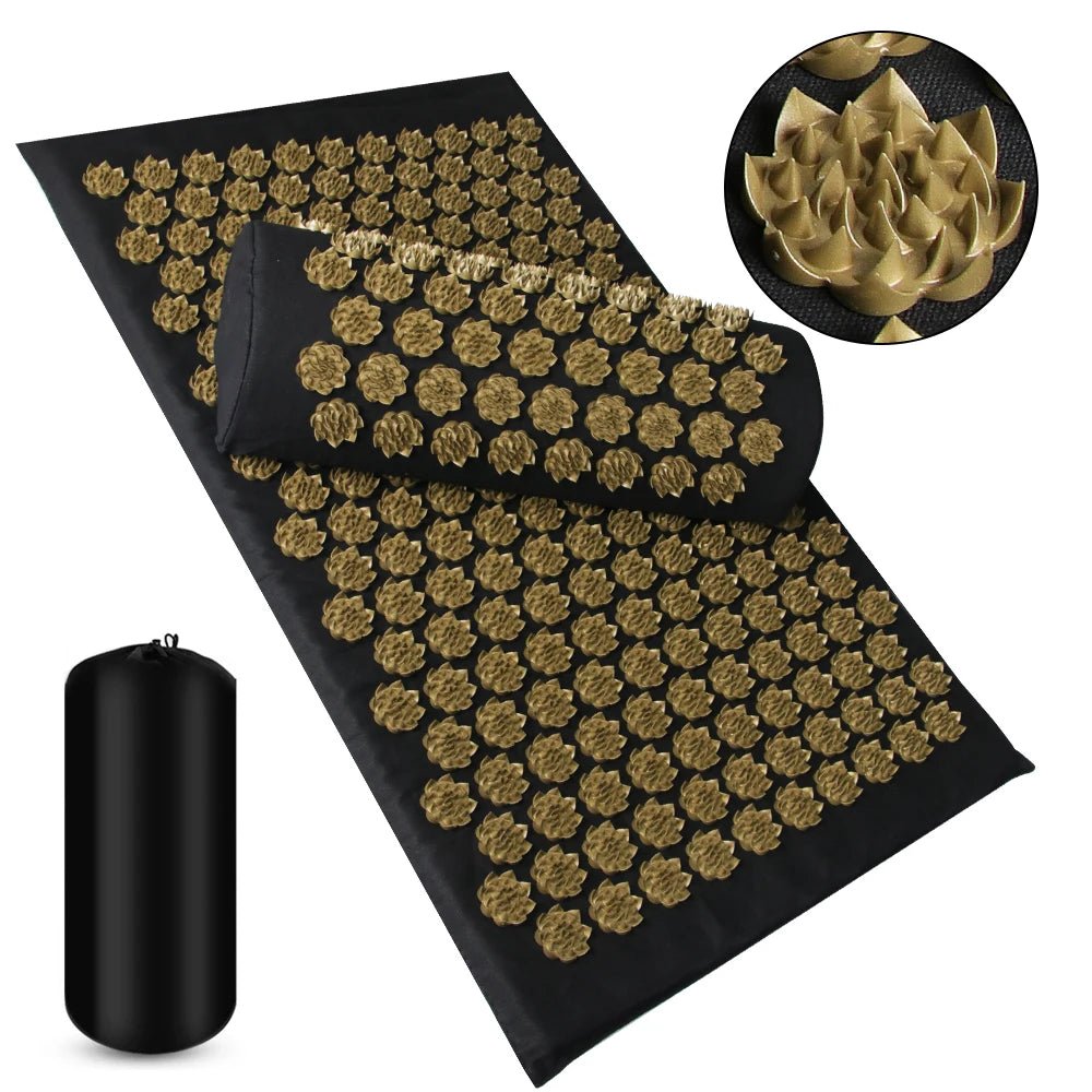 Acupressure Mat & Pillow Set – Spike Mat for Yoga & Relaxation - Apex Therapy