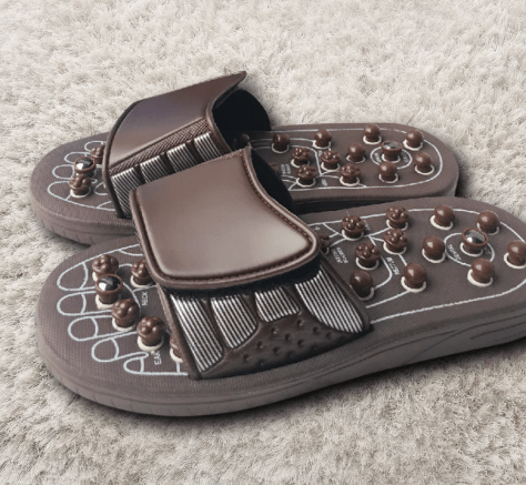Acupressure Spring Massage Sandals – Bead & Node Footbed, Unisex - Sandals - Apex Therapy