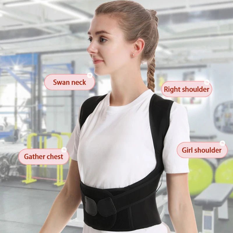 Adjustable Back Posture Belt – Office & Gym, Unisex, S–XXXL - Posture Corrector - Apex Therapy
