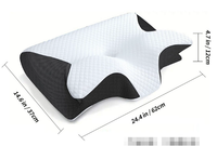 Three-piece memory foam neck pillow pack