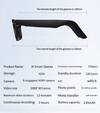 AI Camera Smart Glasses – HD Video, Calls & Translation - Smart Glasses - Apex Therapy