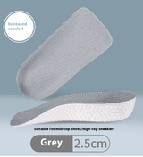 Arch-Support Height Insoles – 1.5, 2.5 or 3.5 cm Invisible Lift