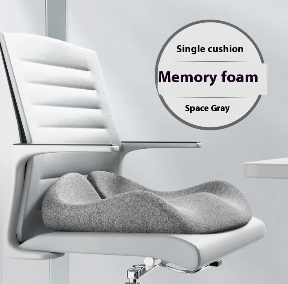 Non-Collapse Memory Foam Seat Cushion – Cooling Ice Silk Cover - Apex Therapy