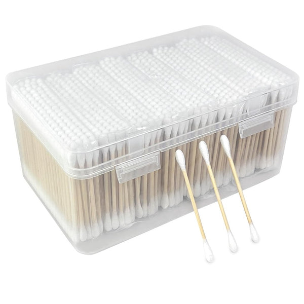 Bamboo Cotton Swabs – 800 Count, Double-Tipped, Biodegradable