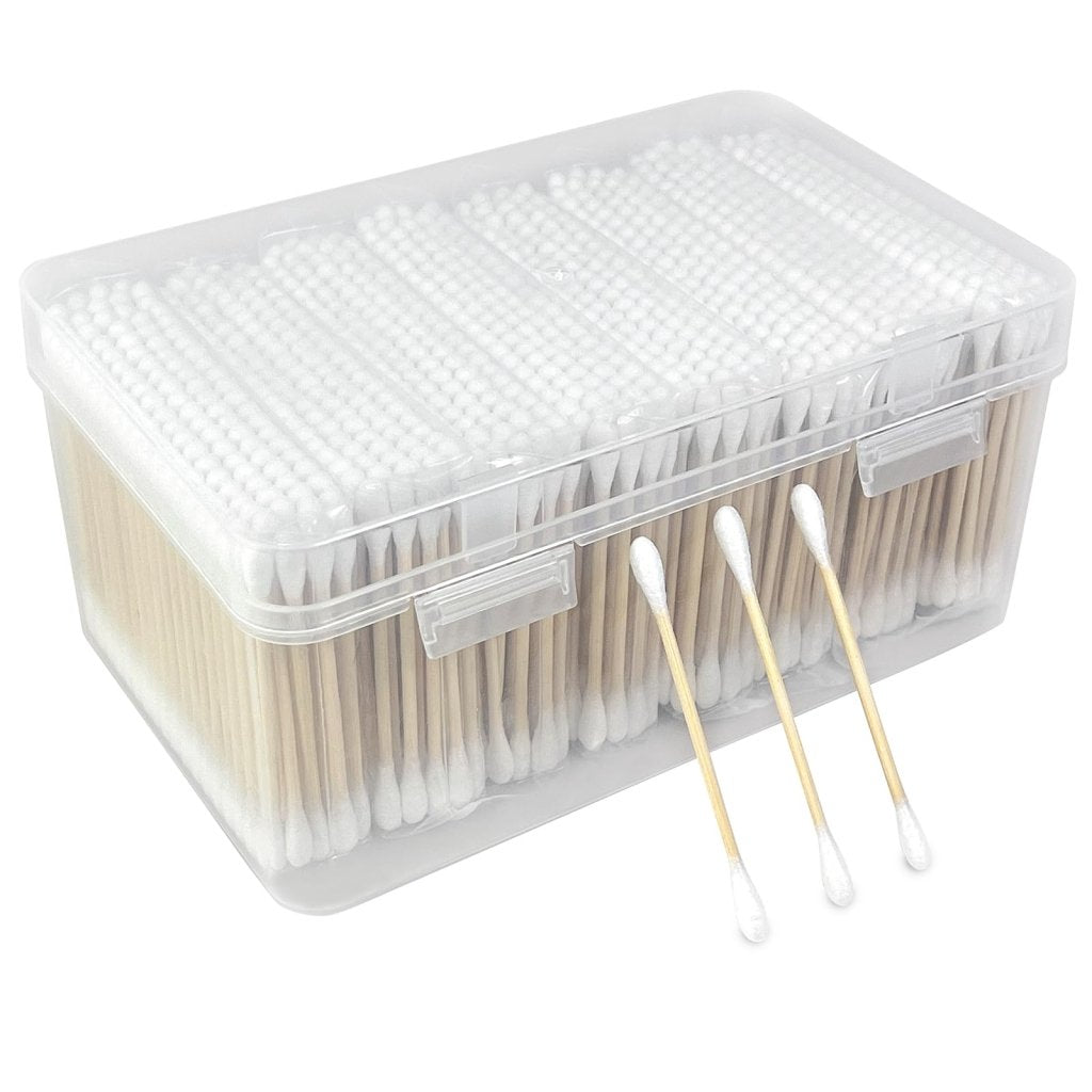 Bamboo Cotton Swabs – 800 Count, Double-Tipped, Biodegradable - Cotton Swabs - Apex Therapy
