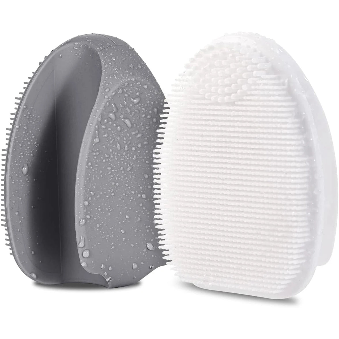 2-pack silicone facial brushes shown with packaging