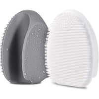 2-pack silicone facial brushes shown with packaging
