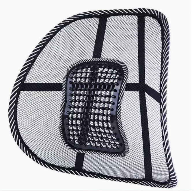 Contoured Car & Chair Back Cushion – Breathable Memory Foam - Apex Therapy