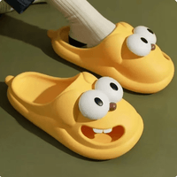 Big-Eyed Puppy Slippers – Breathable Cap-Toe House Sandals, 5 Colors - Slippers - Apex Therapy