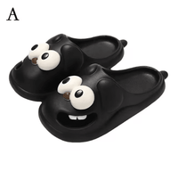 Big-Eyed Puppy Slippers – Breathable Cap-Toe House Sandals, 5 Colors - Slippers - Apex Therapy