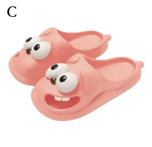 Big-Eyed Puppy Slippers – Breathable Cap-Toe House Sandals, 5 Colors - Slippers - Apex Therapy