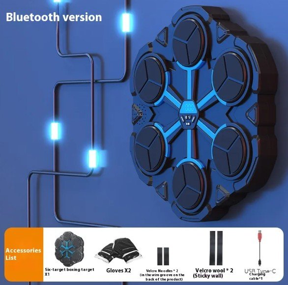 Bluetooth Music Boxing Machine – Interactive Home Punch Target - Fitness Equipment - Apex Therapy