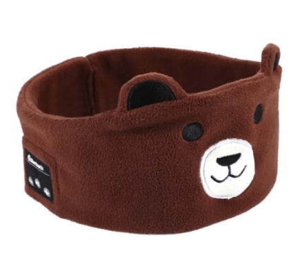 Bluetooth Sleep Headband Mask – Plush Animal Designs - Sleep Mask - Apex Therapy