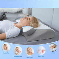Butterfly Contour Neck Pillow – Air-Layer Cover, 1–3 Pack - Pillow - Apex Therapy