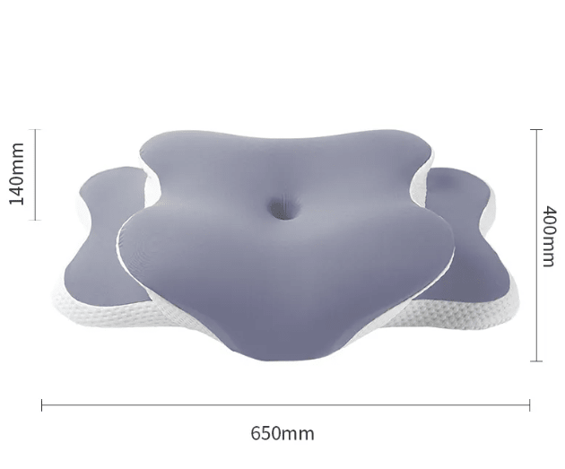 Butterfly Memory Foam Neck Pillow – Ice-Silk Cover, 3 Colors - Pillow - Apex Therapy