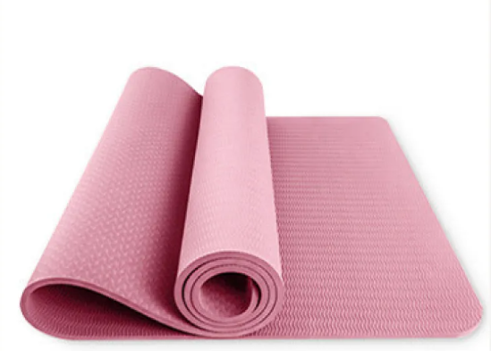 Thick TPE Yoga Mat with Alignment Lines – 6 mm or 8 mm, 183 cm