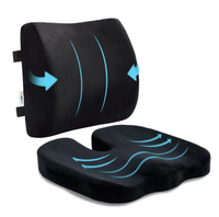 Ergonomic Memory Foam Office Seat Cushion – Contoured Hip Support - Apex Therapy