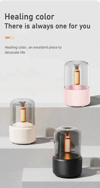 Candlelight Aroma Humidifier – Flickering Glow, USB Powered - Humidifier - Apex Therapy