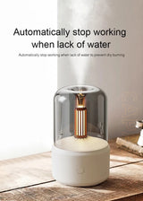 Candlelight Aroma Humidifier – Flickering Glow, USB Powered