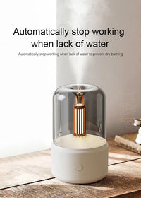 Candlelight Aroma Humidifier – Flickering Glow, USB Powered - Humidifier - Apex Therapy