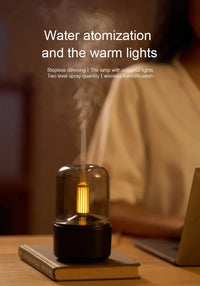 Candlelight Aroma Humidifier – Flickering Glow, USB Powered - Humidifier - Apex Therapy