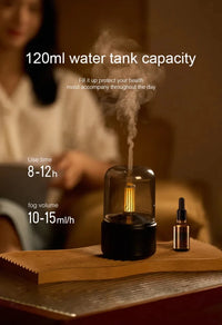 Candlelight Aroma Humidifier – Flickering Glow, USB Powered - Humidifier - Apex Therapy