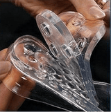 Clear Silicone Heel Lift Inserts – Invisible Half Insoles