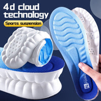 Cloud PU 4D Sports Insoles – High-Rebound, Breathable, Men & Women - Insoles - Apex Therapy