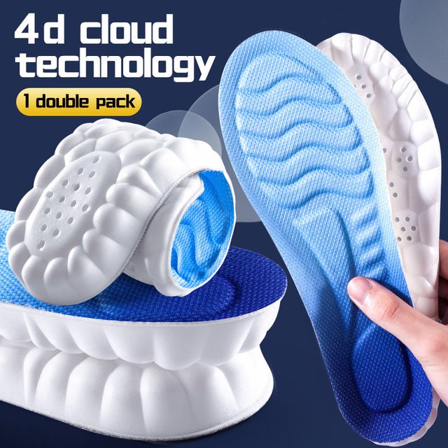 Cloud PU 4D Sports Insoles – High-Rebound, Breathable, Men & Women - Insoles - Apex Therapy