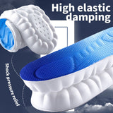 Cloud PU 4D Sports Insoles – High-Rebound, Breathable, Men & Women