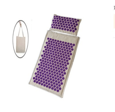 Coconut-Fiber Acupressure Mat – Linen Cover, Lotus Spikes, with Bag or Pillow - Acupressure Mat - Apex Therapy