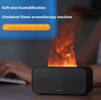 Compact Flame Aroma Diffuser – USB, Adjustable Mist & Timer - Humidifier - Apex Therapy