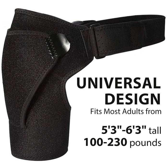Compression Shoulder Wrap – Adjustable Neoprene, One Size - Shoulder Support - Apex Therapy