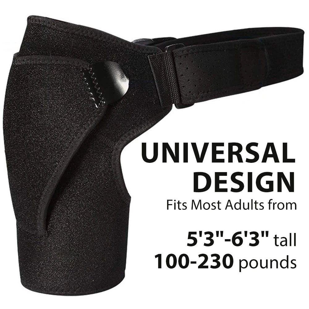 Compression Shoulder Wrap – Adjustable Neoprene, One Size - Shoulder Support - Apex Therapy