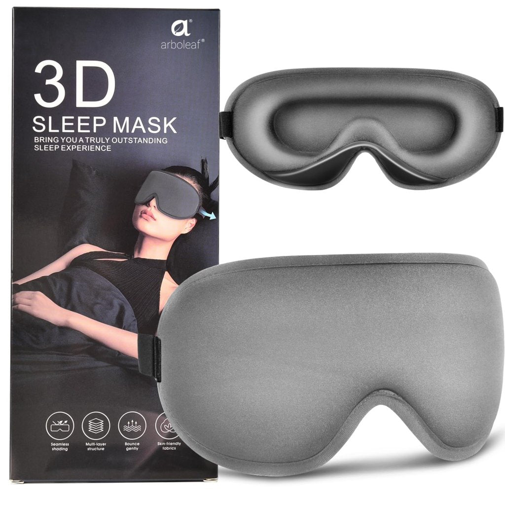 Contoured 3D Sleep Mask – Blackout, Zero-Pressure Eye Cups - Sleep Mask - Apex Therapy