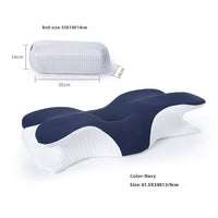 Contoured Memory Foam Neck Pillow – Slow-Rebound, Dual Height - Pillow - Apex Therapy