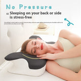 Oreiller cervical ergonomique en mousse à mémoire de forme – Mousse à rebond lent, double hauteur