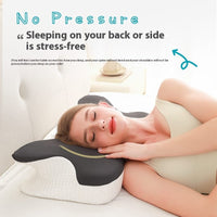 Contoured Memory Foam Neck Pillow – Slow-Rebound, Dual Height - Pillow - Apex Therapy