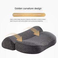 Contoured Memory Foam Pillow – Neck & Head Cradle, Pink or Grey - Pillow - Apex Therapy