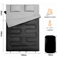 Double camping sleeping bag for two – Apex Therapy, view 1