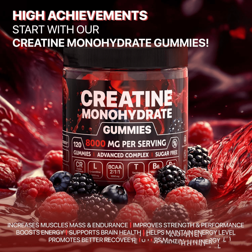 Creatine Gummies – 120 Chewable Pieces - Supplement - Apex Therapy