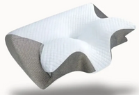 Black memory foam pillow core from the neck pillow set