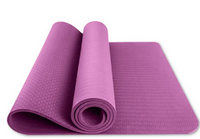 Thick TPE Yoga Mat with Alignment Lines – 6 mm or 8 mm, 183 cm