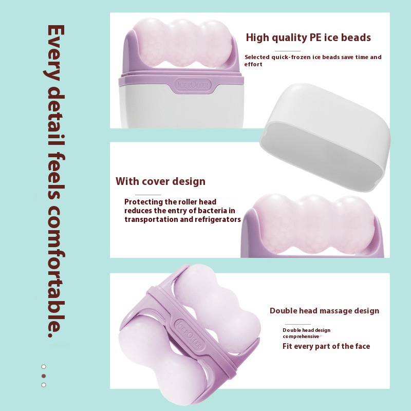 Double-Headed Ice Roller – Face, Eye & Neck - Ice Roller - Apex Therapy