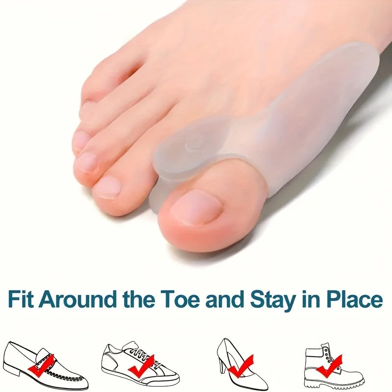 Silicone big toe spacer shown on its own